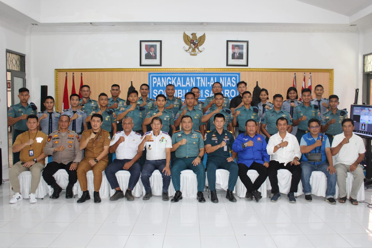 Perkuat Sinergitas Instansi Maritim, Lanal Nias Gelar Coffee Morning Peringati Hari Hidrografi TNI AL Tahun 2025