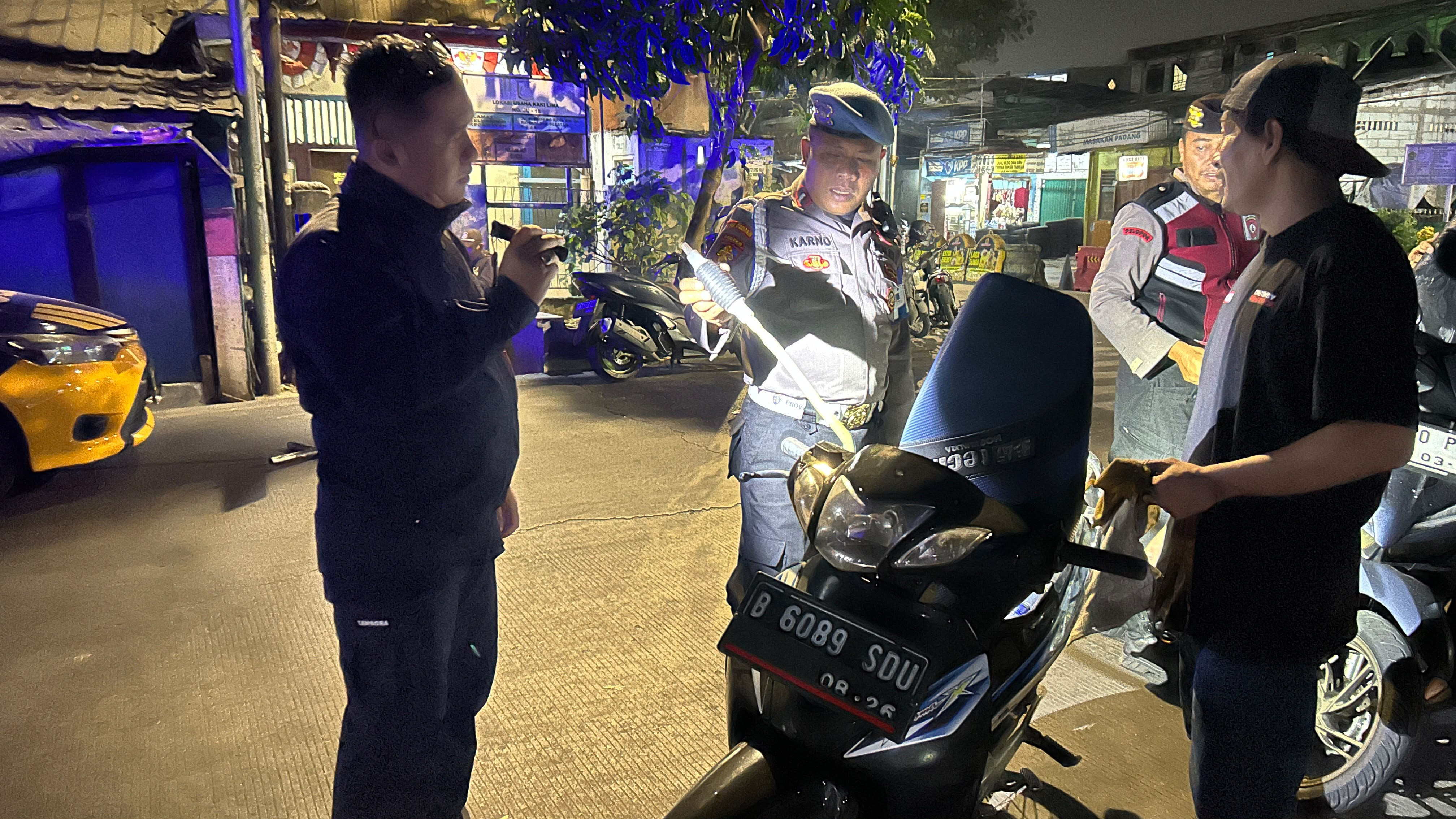 Polsek Koja Gencarkan Patroli Malam, Sasar Titik Rawan Tawuran dan 3C