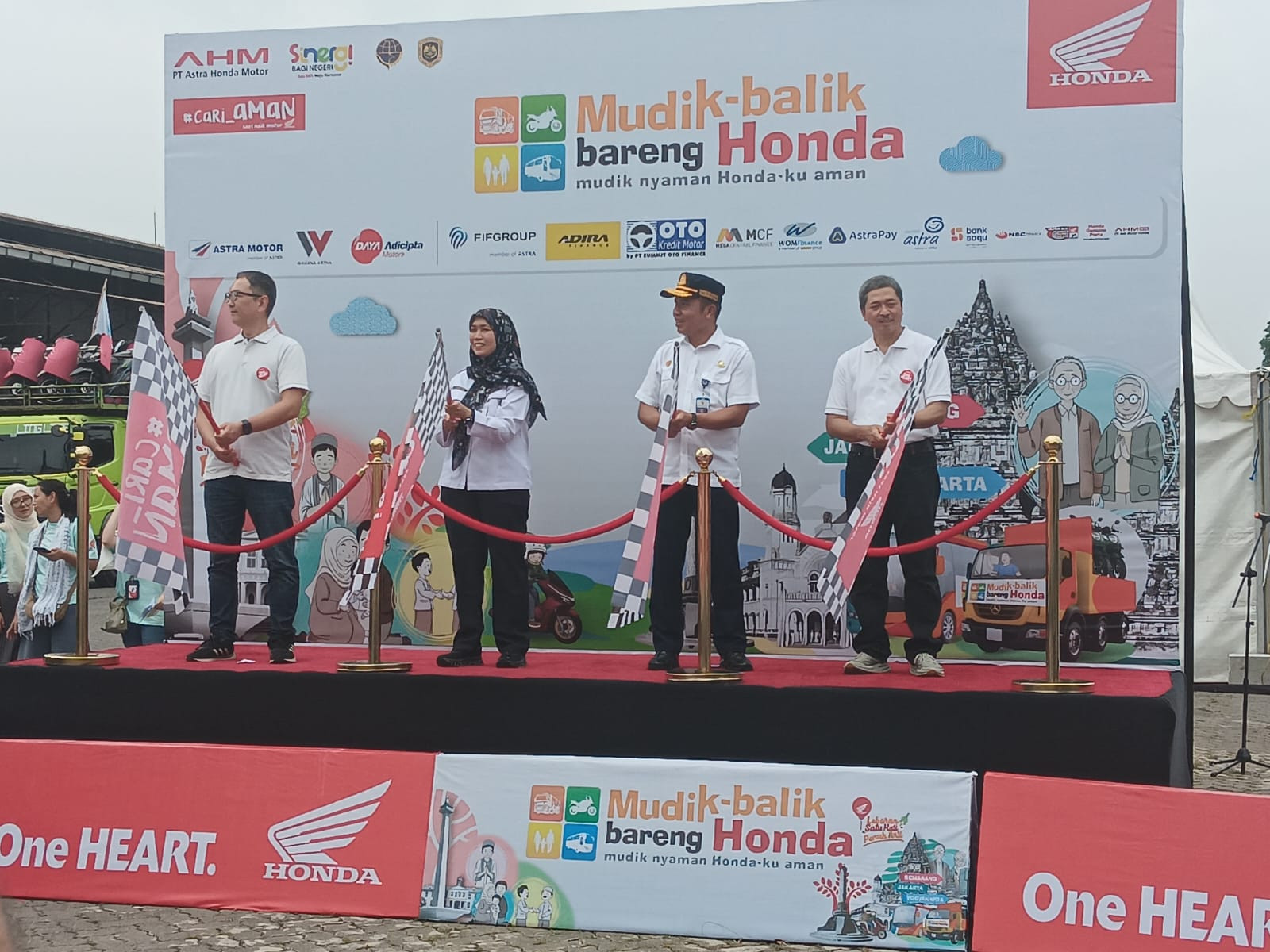 Pemberangkatan Kendaraan Mudik Bareng Honda Berlangsung Lancar di Kelapa Gading