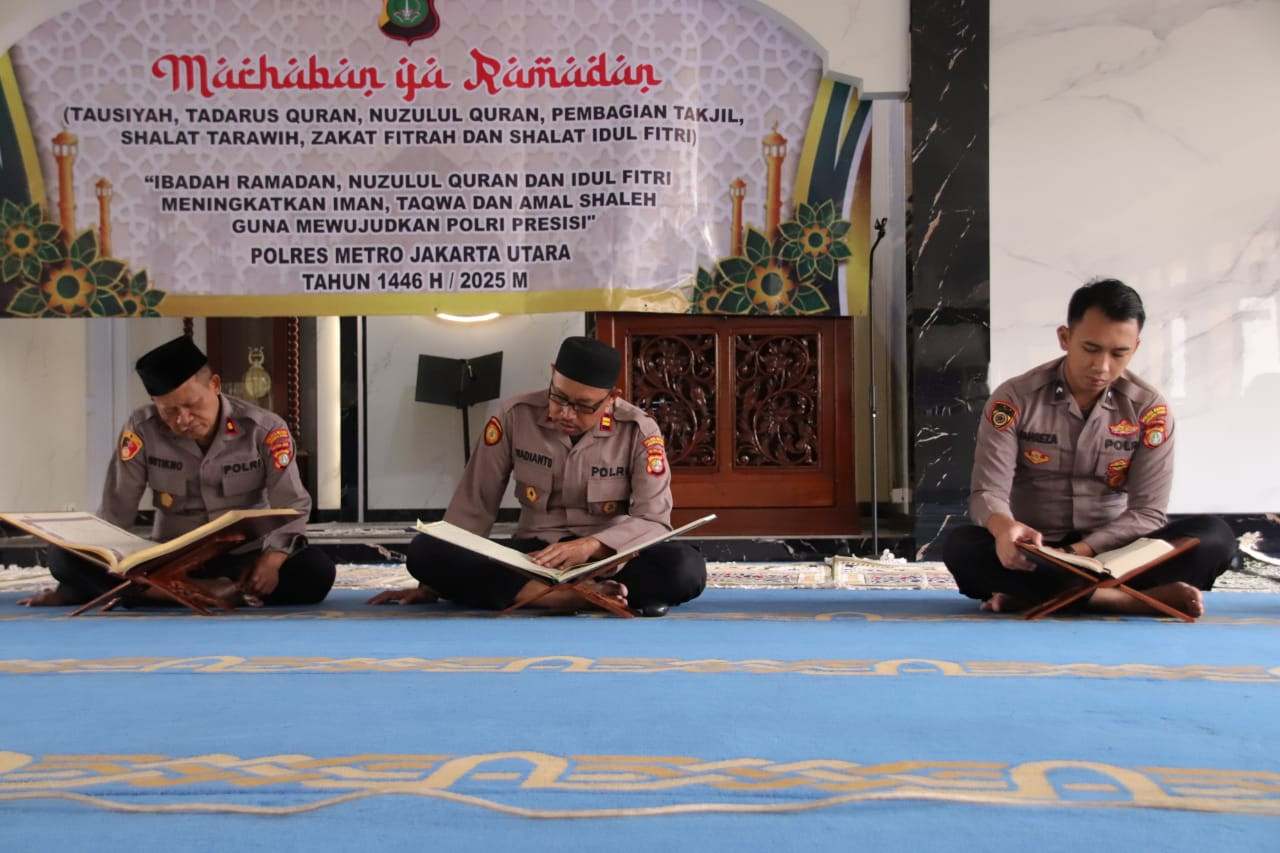 Polres Metro Jakarta Utara Tadarus Al-Qur'an Berjamaah Ramadhan 1446 H