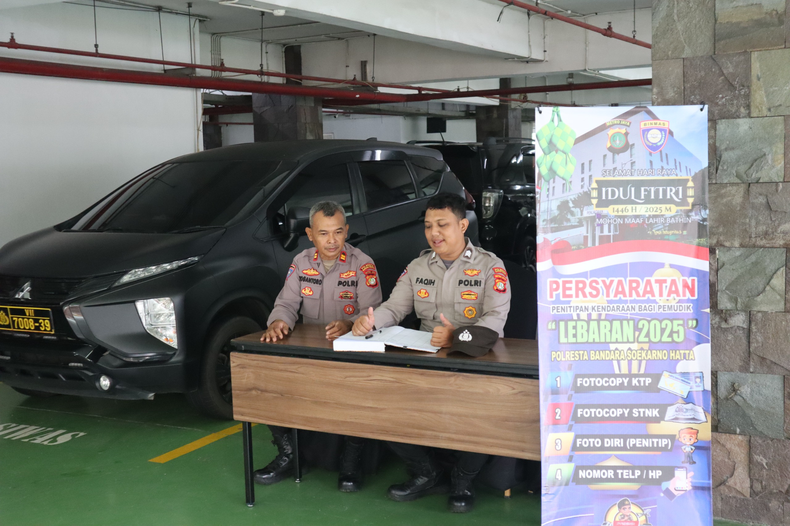 Polresta Bandara Soekarno-Hatta Buka Layanan Titip Kendaraan Gratis untuk Pemudik Lebaran 2025