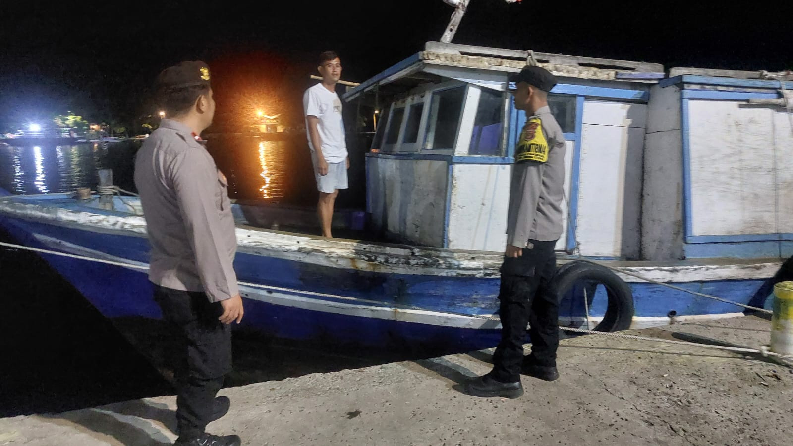 Polisi Baik dan Humanis, Polsek Kepulauan Seribu Utara Laksanakan Patroli Malam Pantau Rumah Kosong Ditinggal Mudik