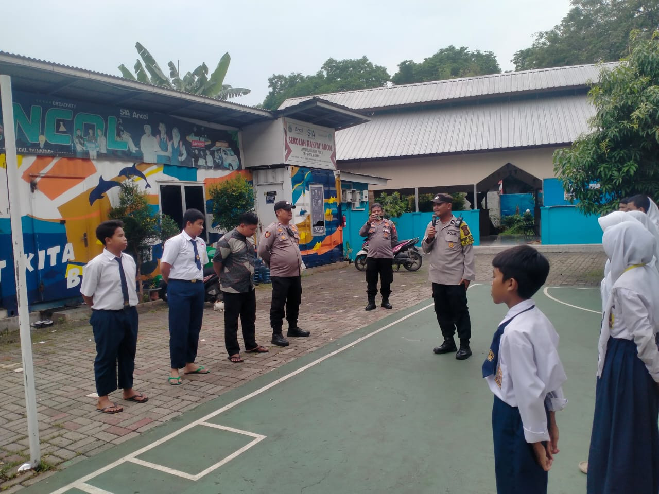 Polsek Pademangan Gelar Police Go to School di Sekolah Rakyat Ancol