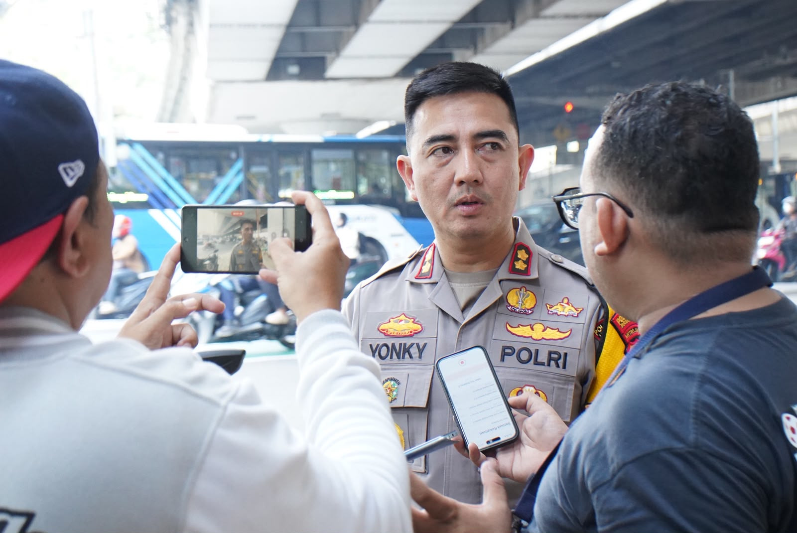 Wakapolres Metro Jakut Cek Kesiapan Personel di TL Coca-Cola, Antisipasi Massa Menuju Aksi di Monas