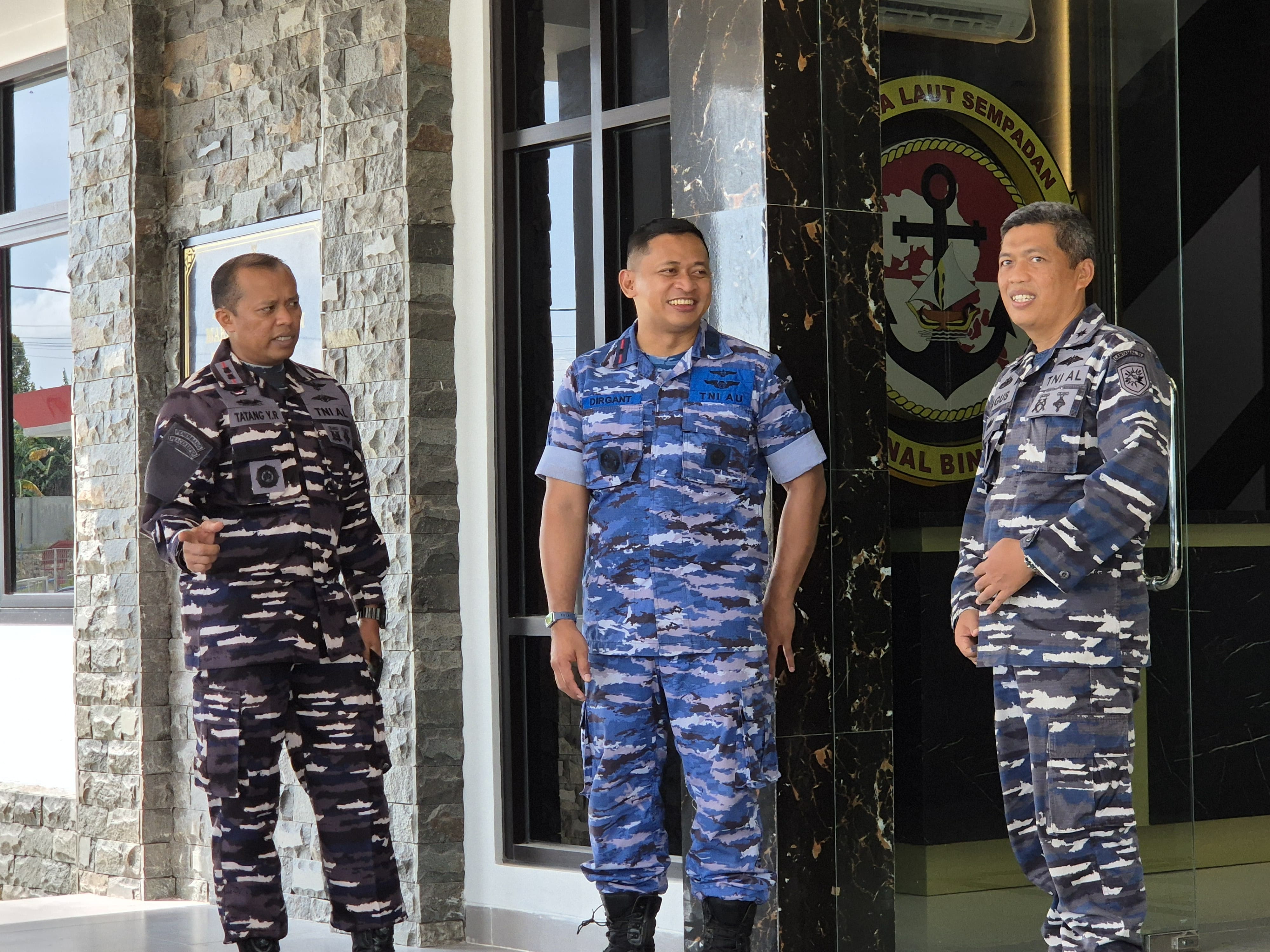 Danlanal Bintan Terima Kunjungan Kerja Danlanudal Tanjungpinang dan Dansatrad 106 Tanjungpinang
