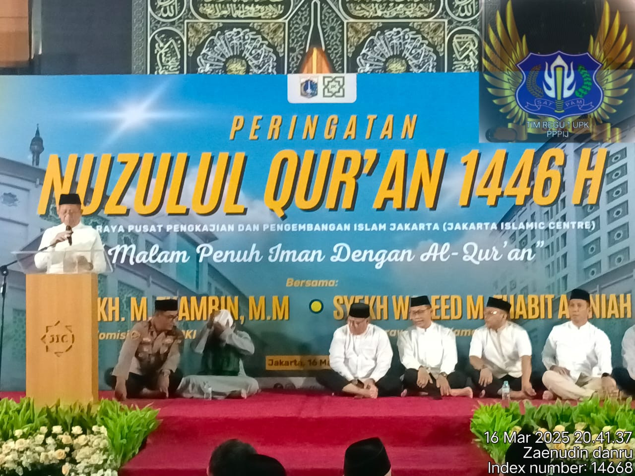 Kapolsek Koja Hadiri Peringatan Nuzulul Qur’an 1446 H di Jakarta Islamic Centre