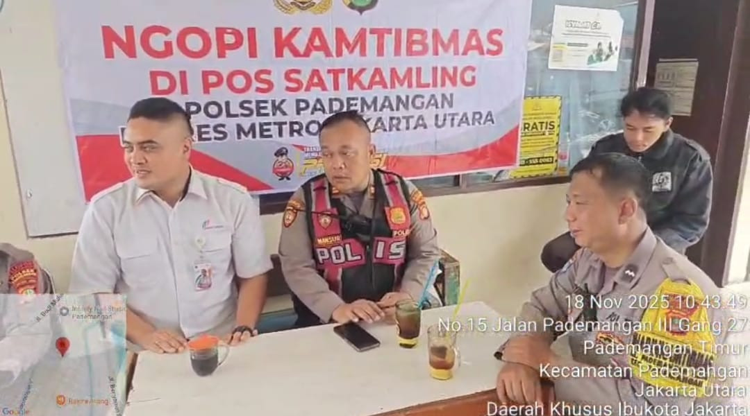 Ngopi Kamtibmas di Pasar Elang, Polisi Dengarkan Keluhan Warga Pademangan