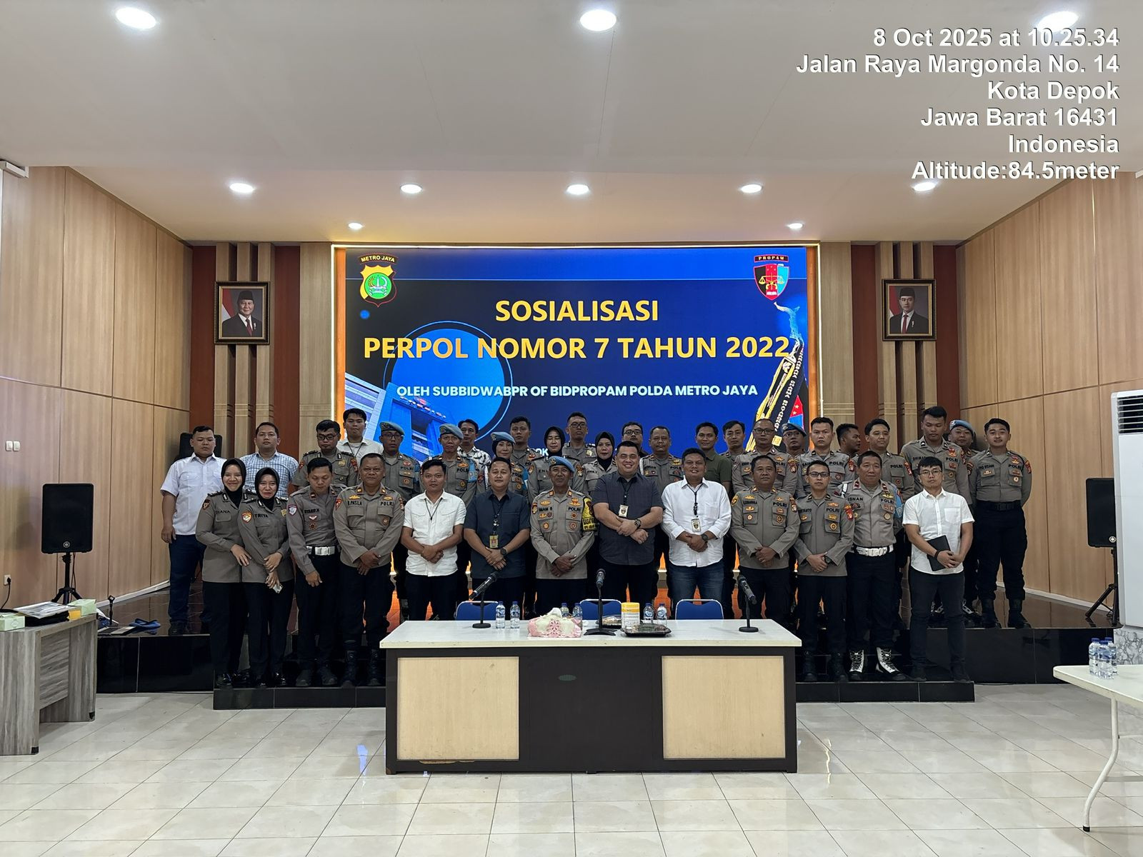 Bidpropam Polda Metro Jaya Gelar Pembinaan Etika Profesi Polri di Polres Metro Depok