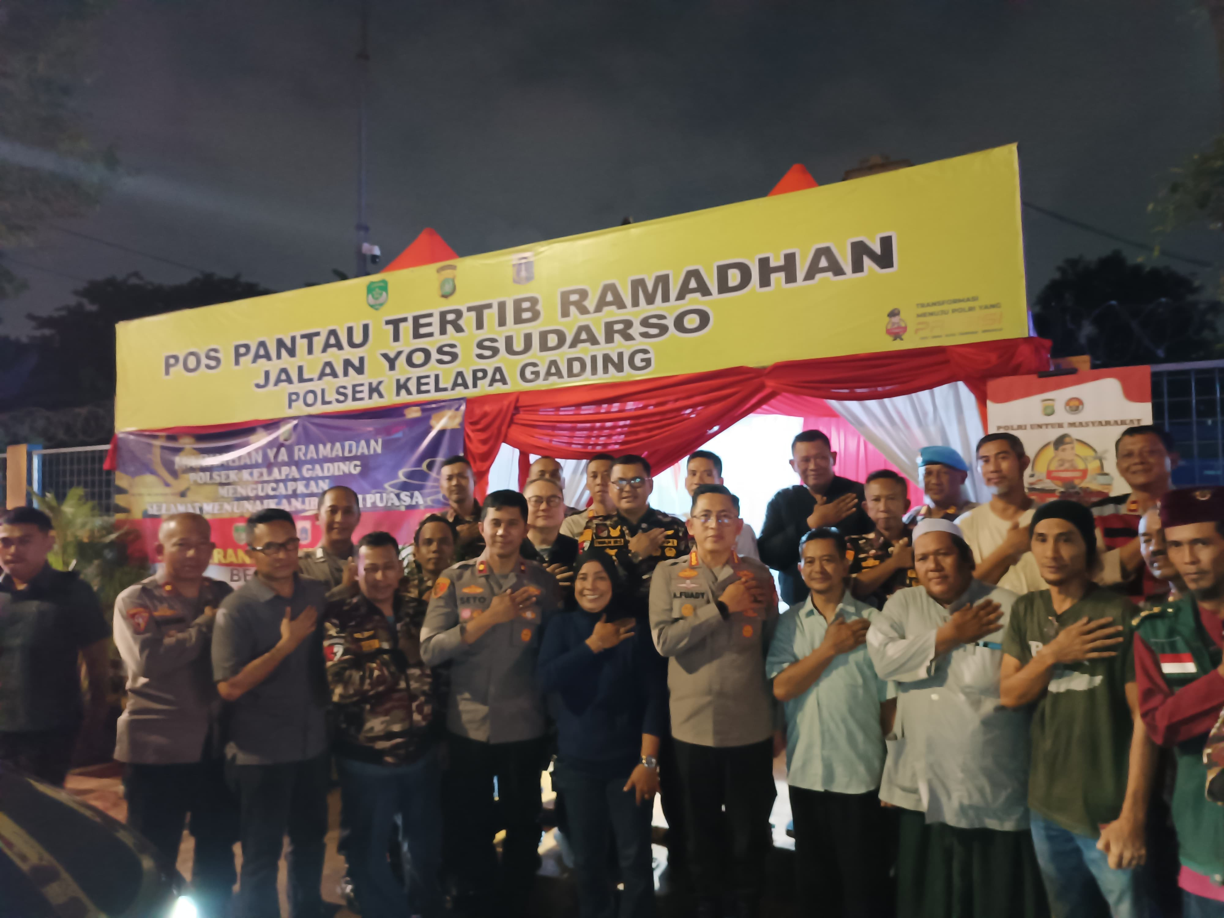 Kapolres Metro Jakarta Utara Kunjungi Pos Pantau Tertib Ramadhan Yos Sudarso