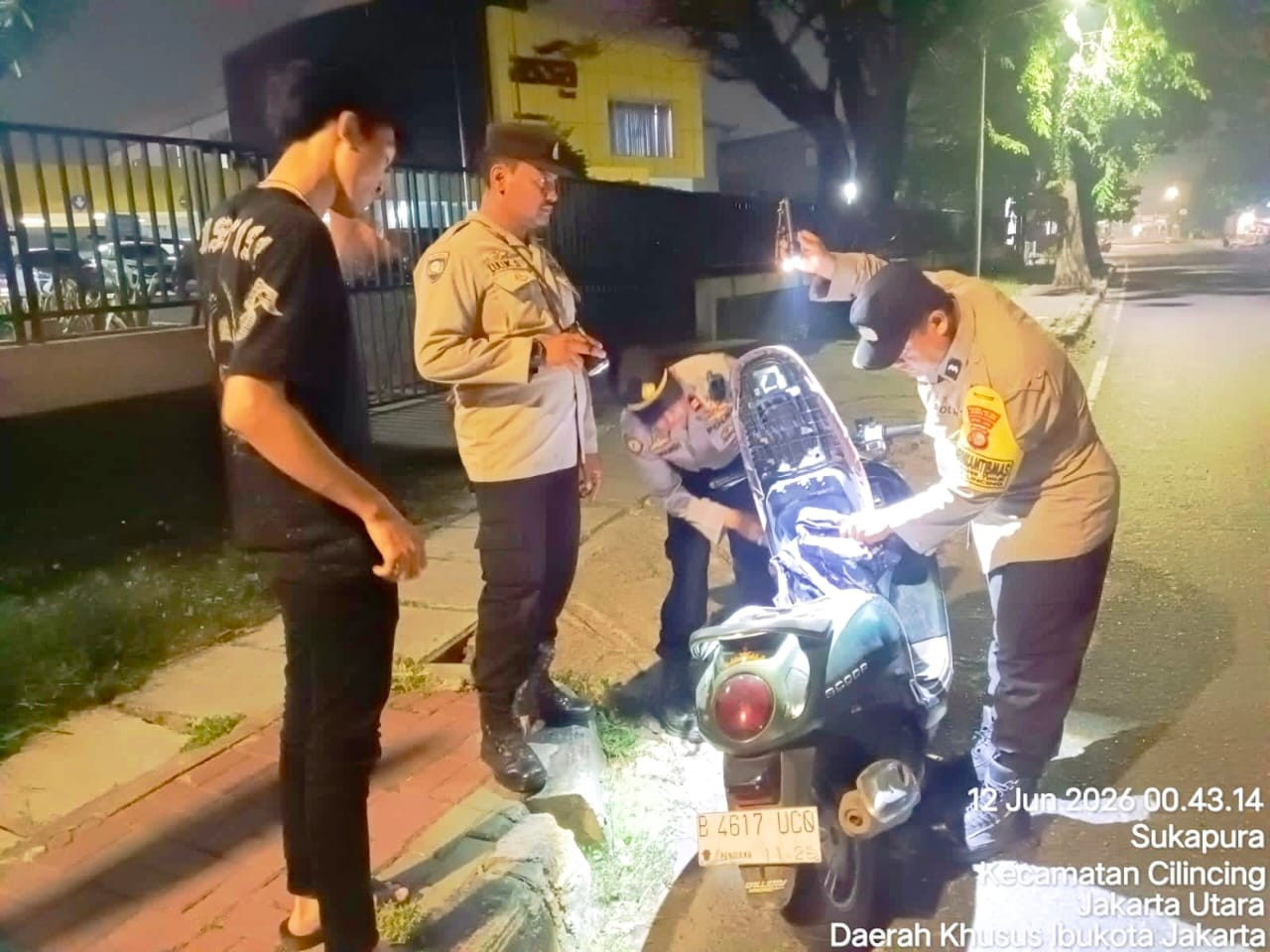 Polsek Cilincing Intensifkan Patroli KRYD dan Razia Stasioner, Antisipasi Tawuran hingga Kejahatan Jalanan