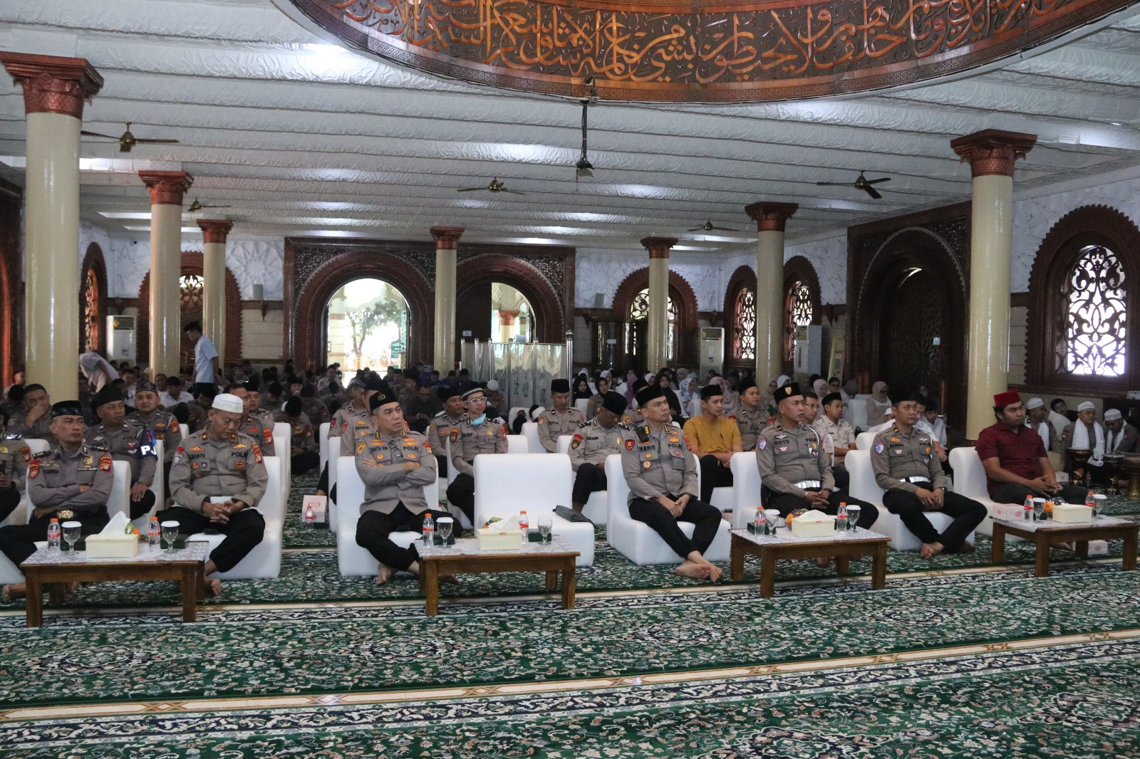 Tim Hadroh Brimob Metro Jaya Iringi Peringatan Isra Mi’raj di Polda Metro Jaya