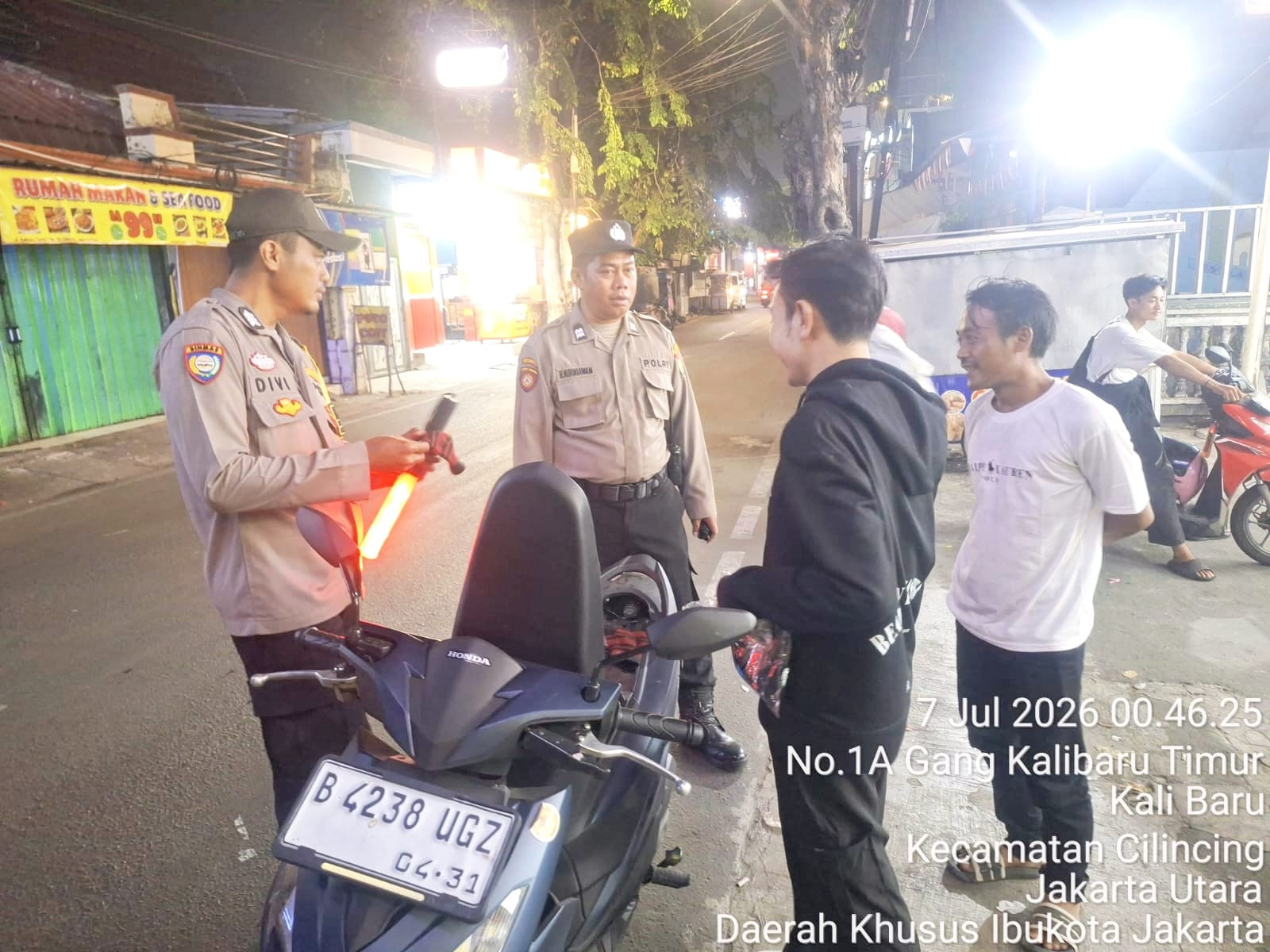 Jaga Jakarta+, Polsek Cilincing Intensifkan KRYD Demi Ciptakan Wilayah Aman