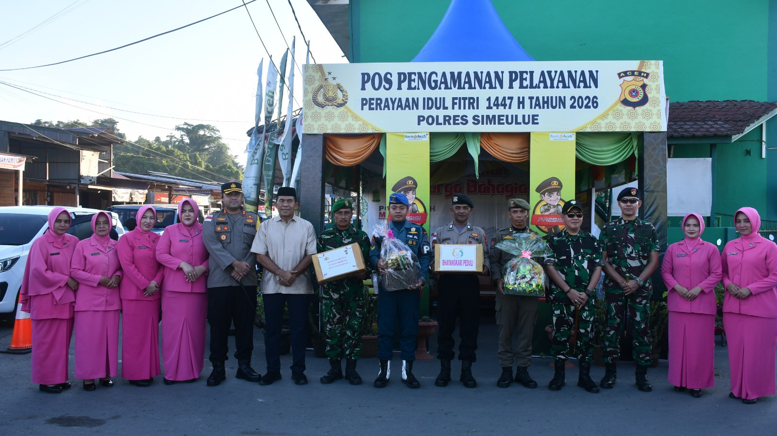 Danlanal Simeulue Bersama Forkopimda Laksanakan Pemantauan Arus Mudik di Pelabuhan Penyeberangan