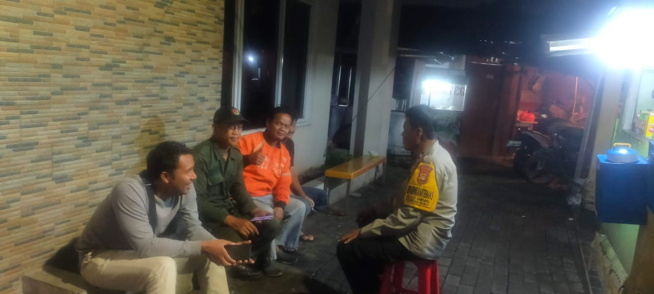 Cegah Ancaman 3C, Bhabinkamtibmas Jakasampurna Perkuat Siskamling Perumahan