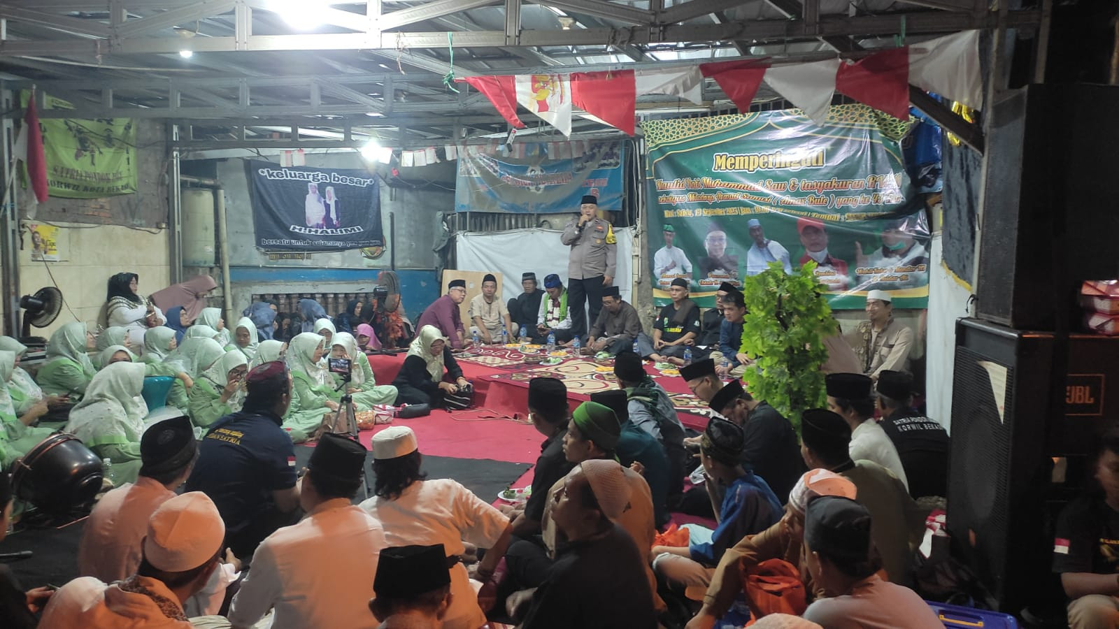 Bhabinkamtibmas Medansatria Hadiri Peringatan Maulid Nabi Muhammad SAW