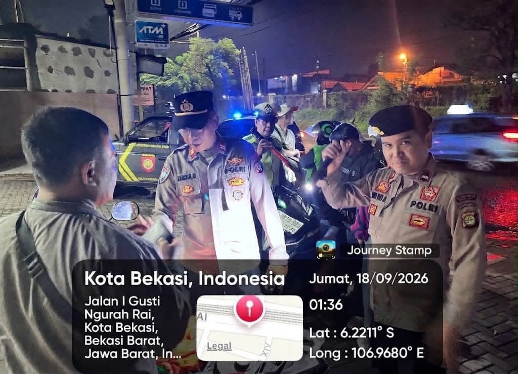 Polsek Bekasi Barat Intensifkan Patroli, Sasar Titik Rawan Tawuran dan Kejahatan Jalanan