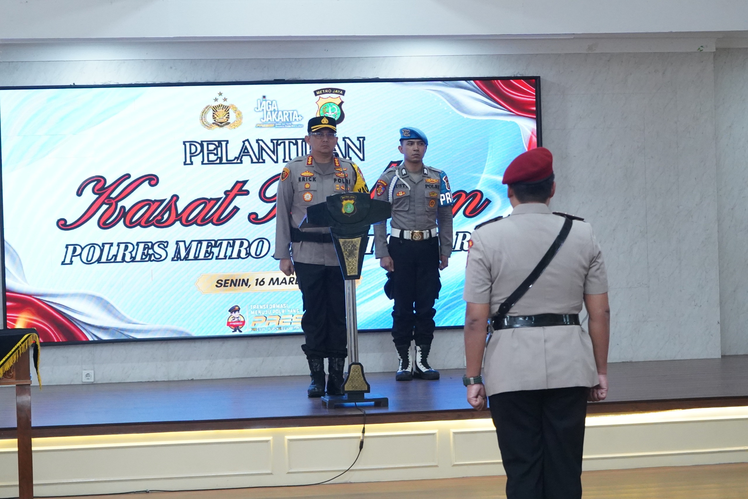 Kapolres Metro Jakarta Utara Pimpin Pelantikan Kasatreskrim Baru