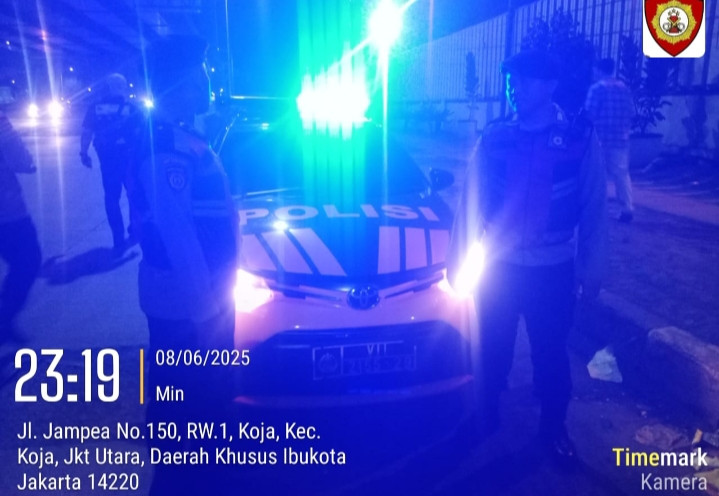 Patroli Malam Polsek Koja Amankan Satu Pelaku Diduga Premanisme