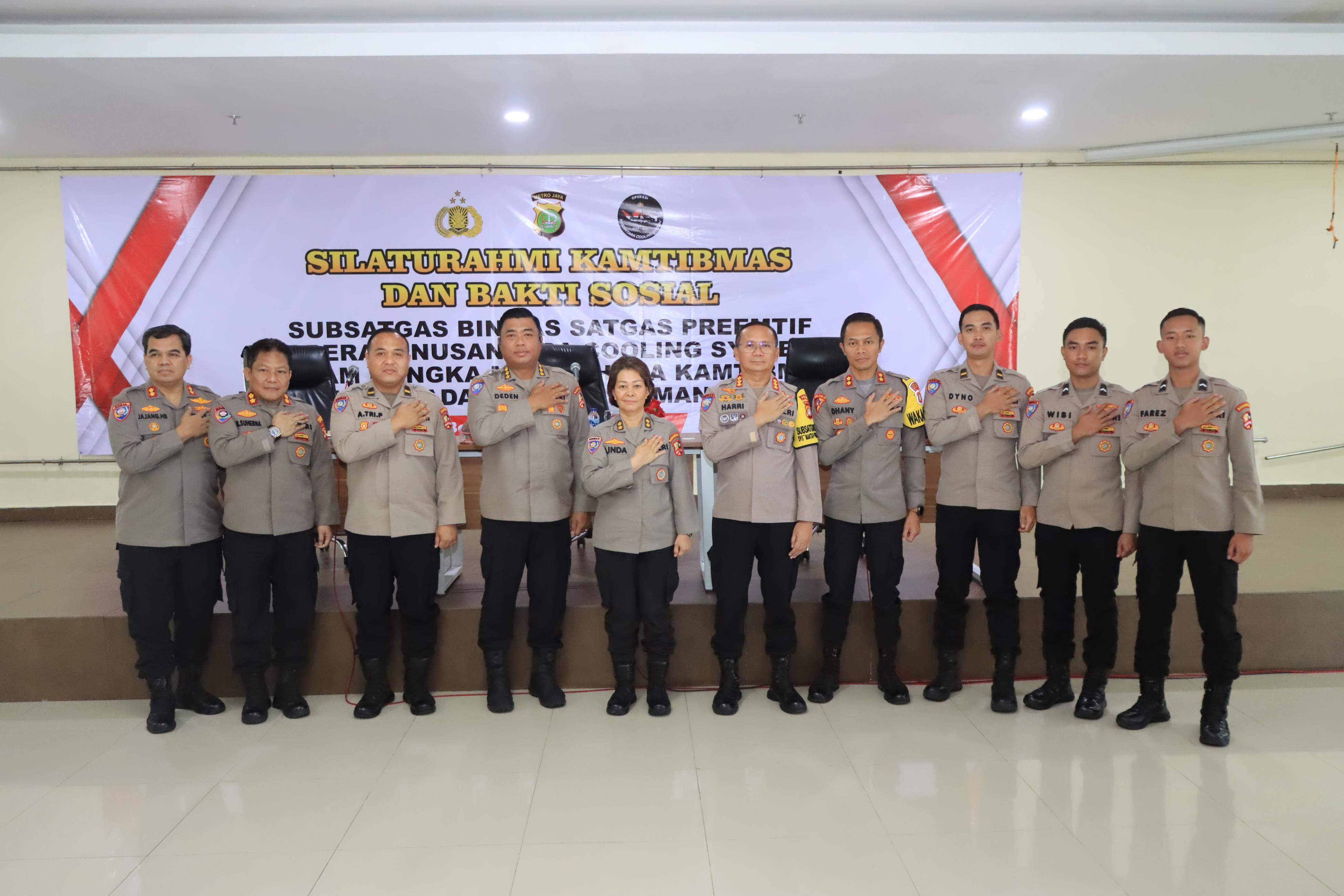 Polres Metro Bekasi Kota Gelar Silaturahmi dan Bhakti Sosial untuk Dukung Operasi Nusantara Colling System