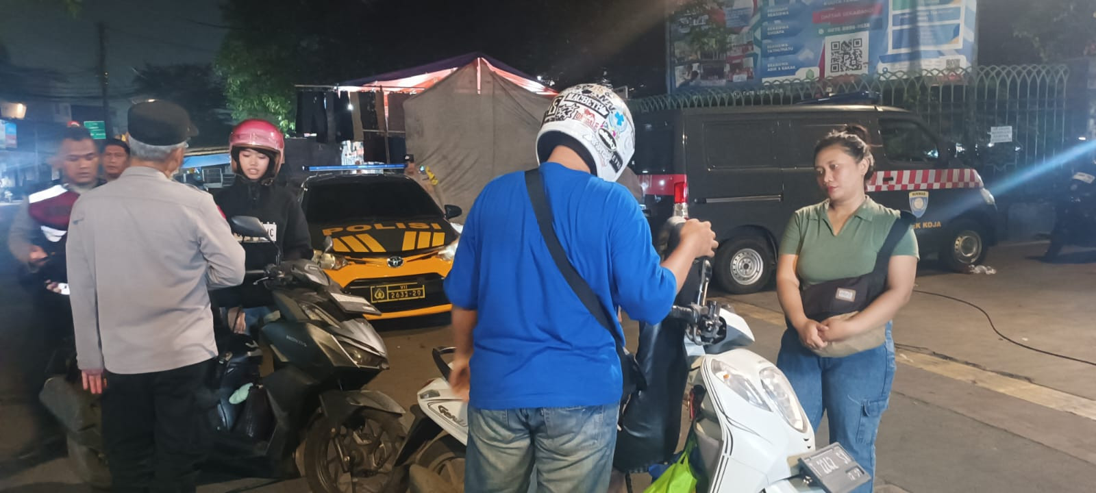 Polsek Koja Intensifkan Patroli KRYD dan Razia  Stasioner, Antisipasi Tawuran hingga Balap Liar
