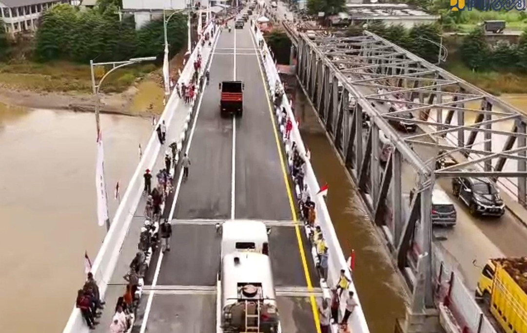 Jembatan Krueng Tingkeum Beroperasi Pascabencana, Jalur Logistik Aceh—Sumut Kembali Normal