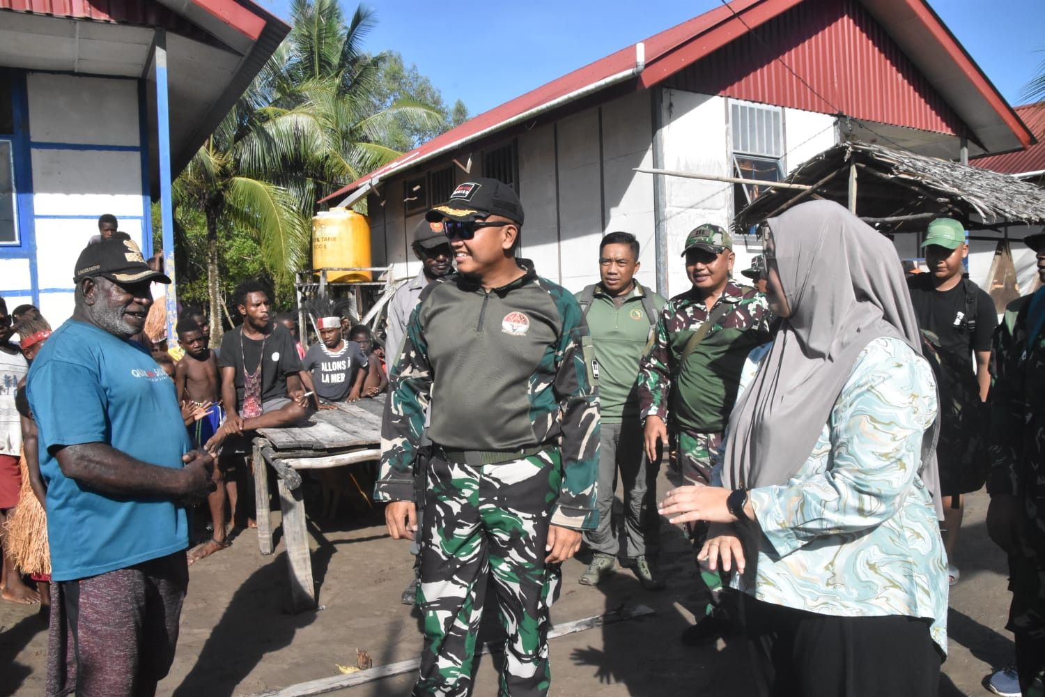 Dandim 1710/Mimika Tinjau Kondisi Wilayah dan Gelar Komsos di Kampung Kekwa
