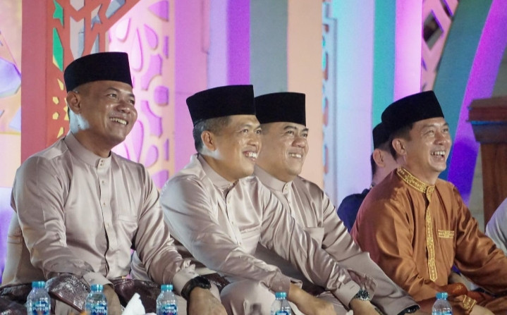 Danlanal Bintan Hadiri Penutupan MTQH Ke XIV Yang Dihadiri Ustads H. Abdul Somad