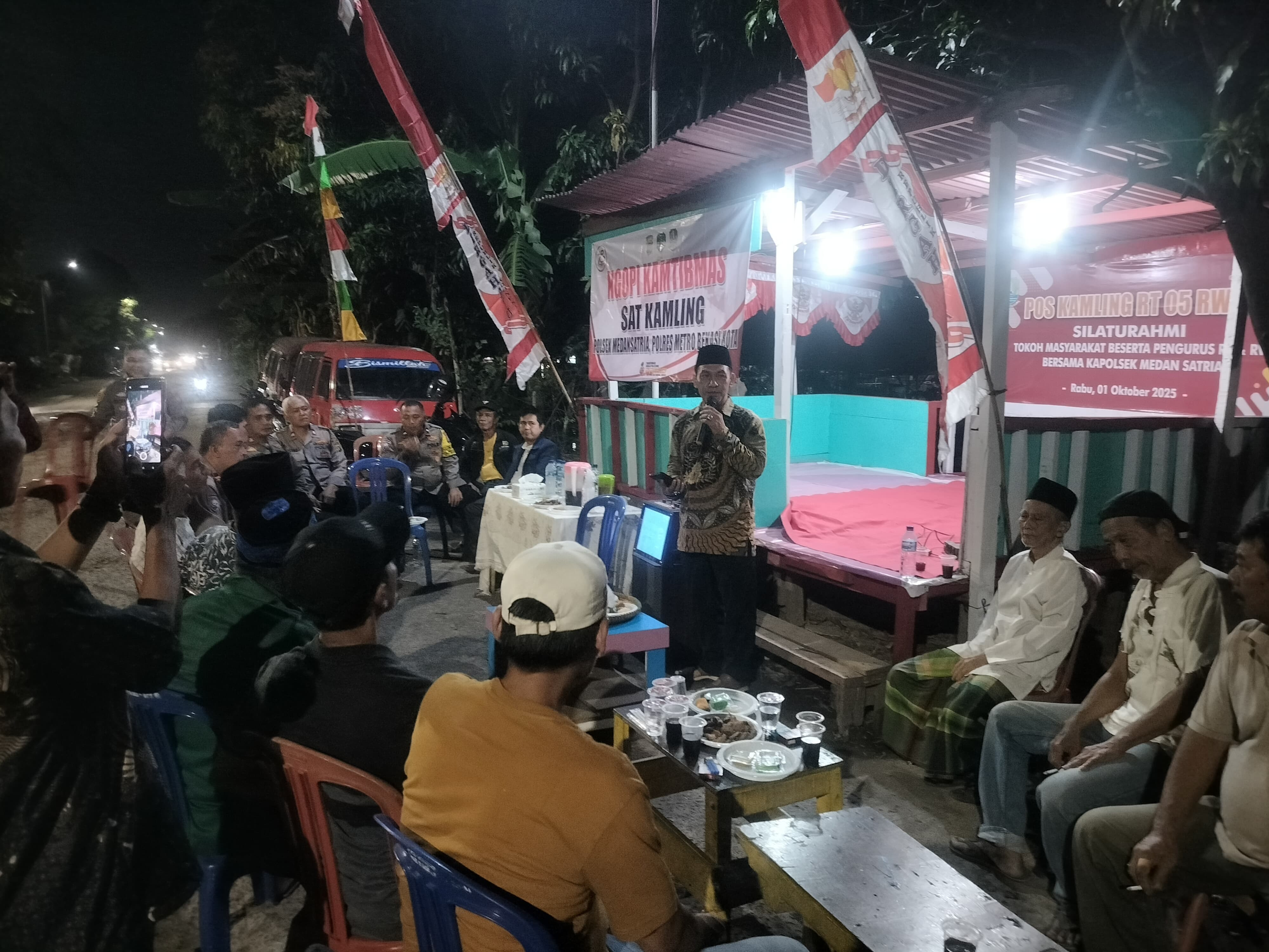 Polsek Medansatria Gelar Ngopi Kamtibmas untuk Jalin Sinergi dengan Warga