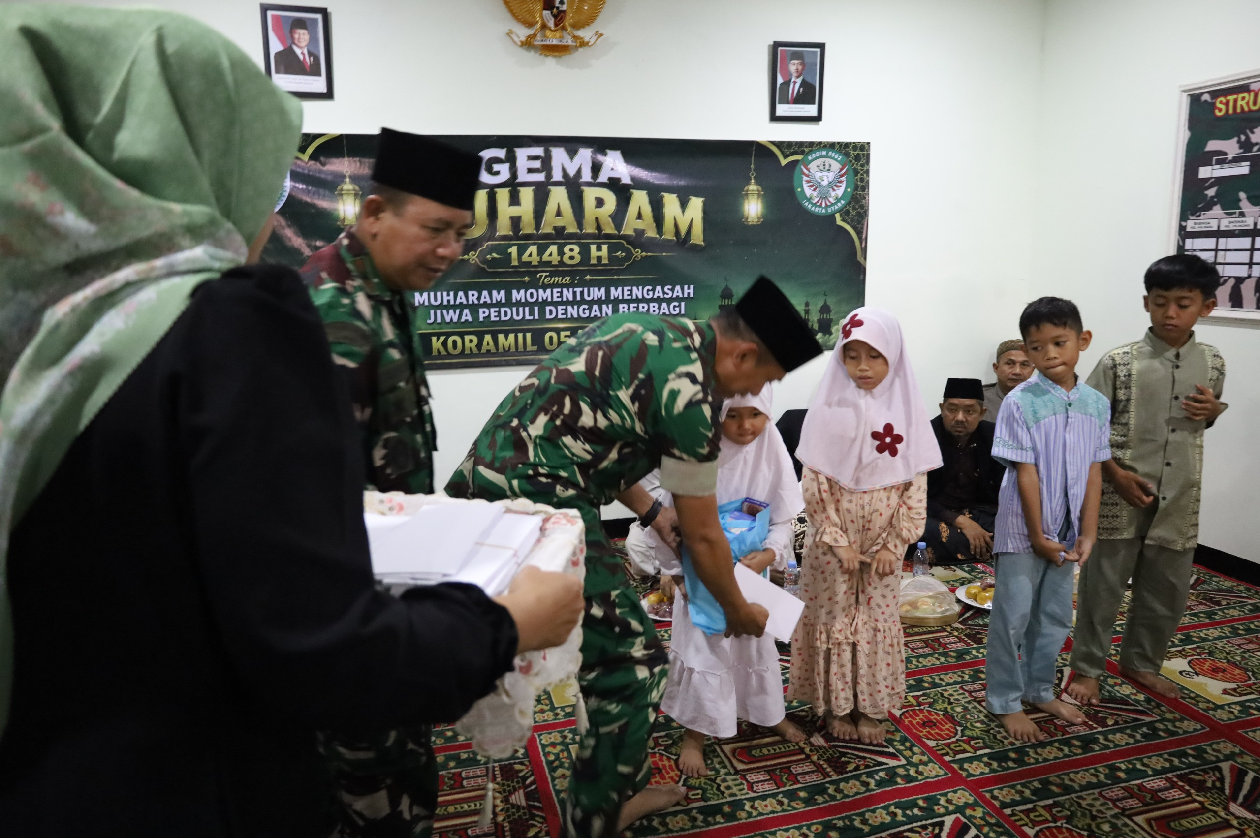 Koramil 05/Cilincing Gelar Gema Muharam 1448 H, Muharam Jadi Momentum Mengasah Jiwa Peduli dengan Berbagi
