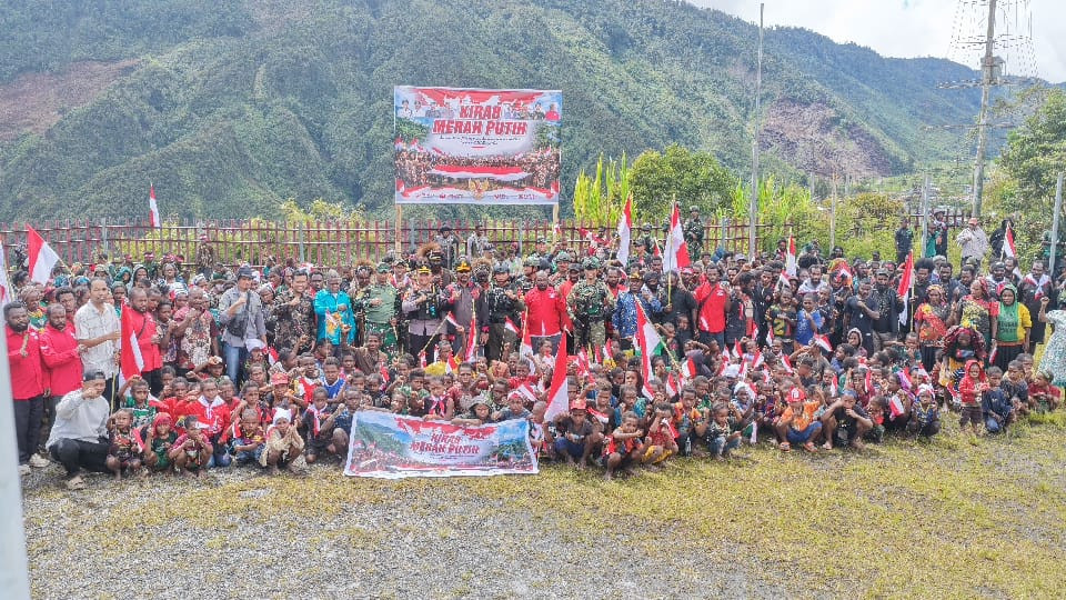 Kodim 1714/PJ, Polri Bersama Pemda Gelar Kirab Merah Putih: Bersatu Dalam Keberagaman, Berdaulat Dalam Persatuan Menjaga NKRI Harga Mati
