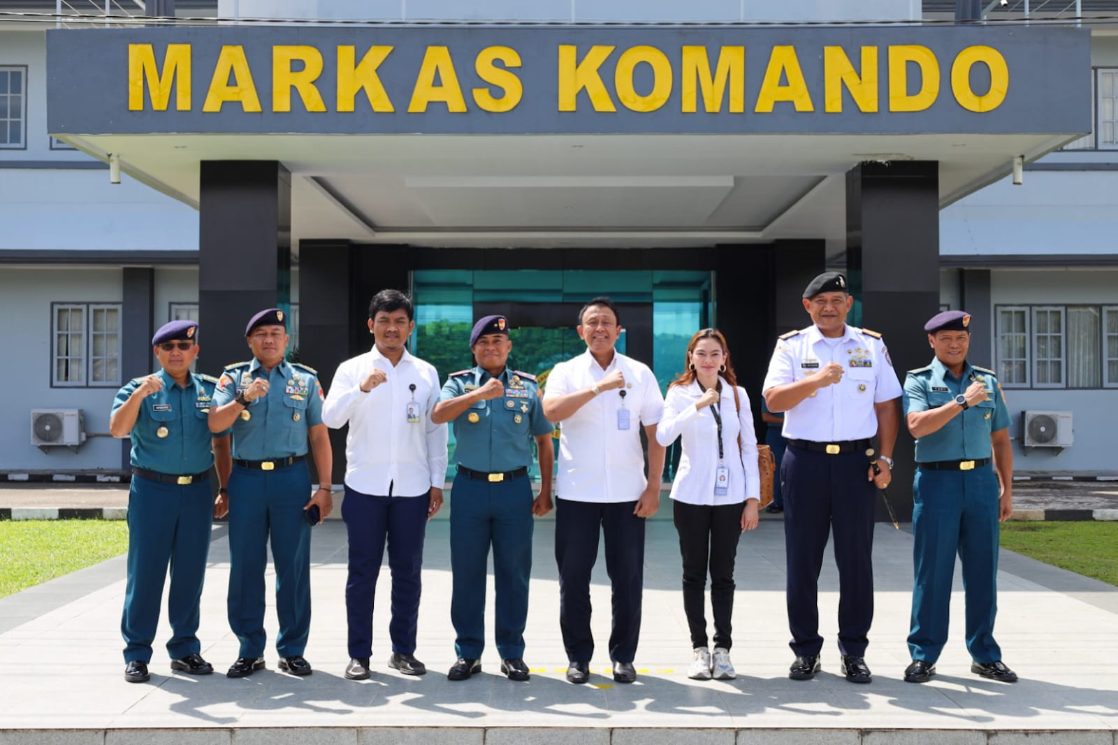 Bahas Pengamanan ALKI-III, Kodaeral IX Terima Kunjungan Kerja Staf Kepresidenan RI