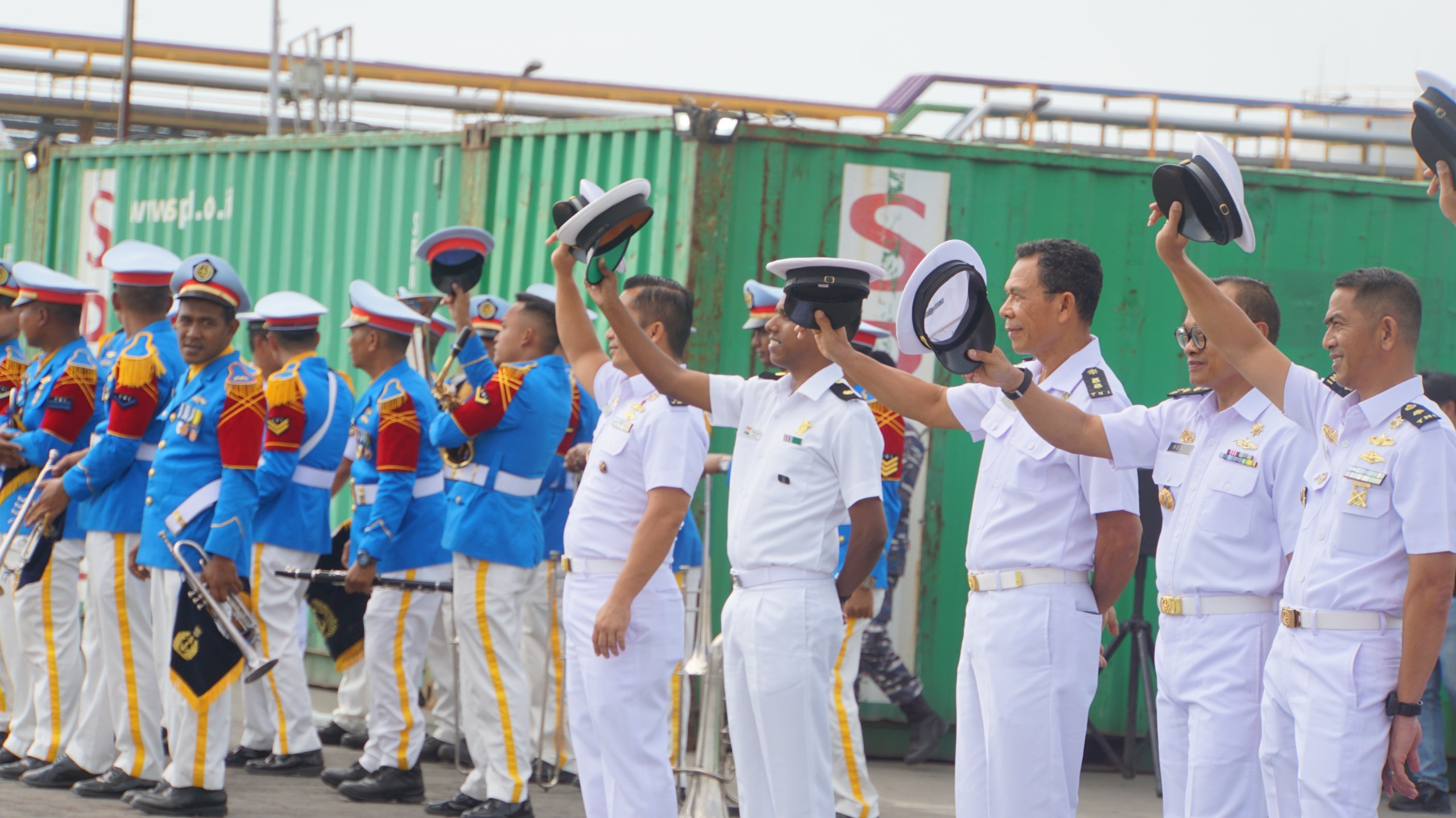 Lantamal I Lepas Keberangkatan Kapal Perang India INS Saryu P54