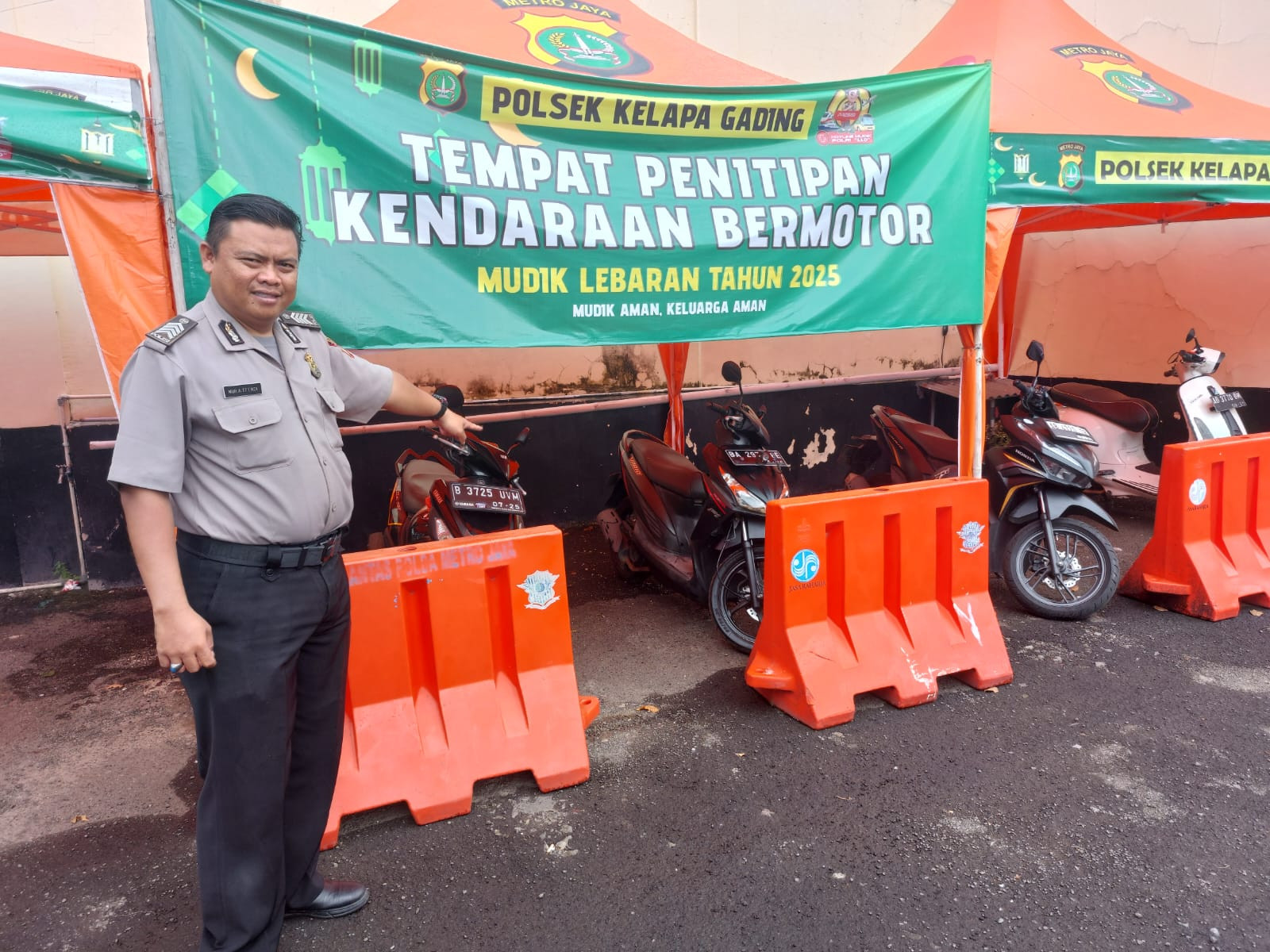 Polsek Kelapa Gading Sediakan Penitipan Kendaraan Parkir Gratis Bagi Pemudik