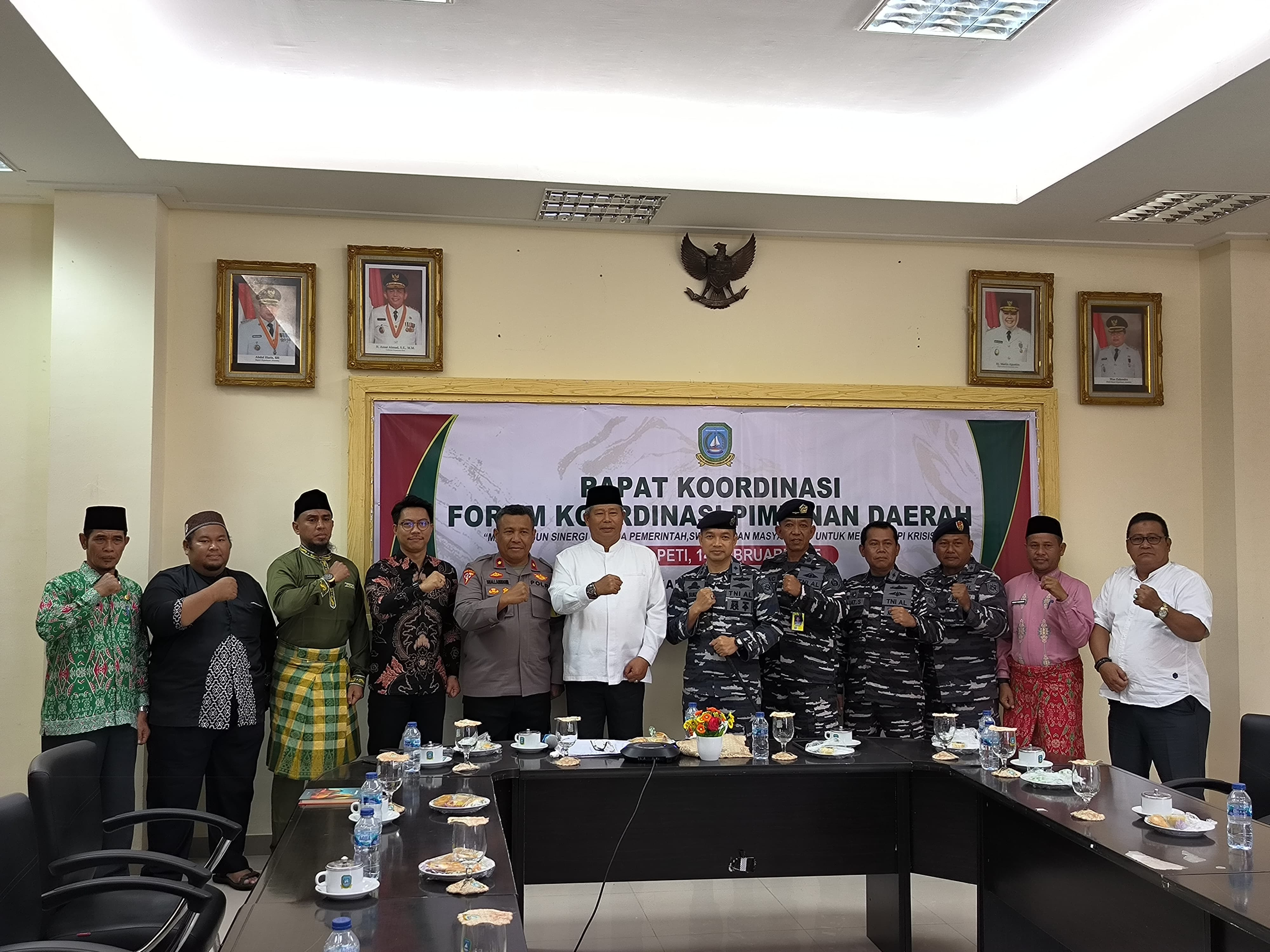 Hadir Dalam Rakor Forkopimda, Danlanal Tarempa Sampaikan Beberapa Pesan
