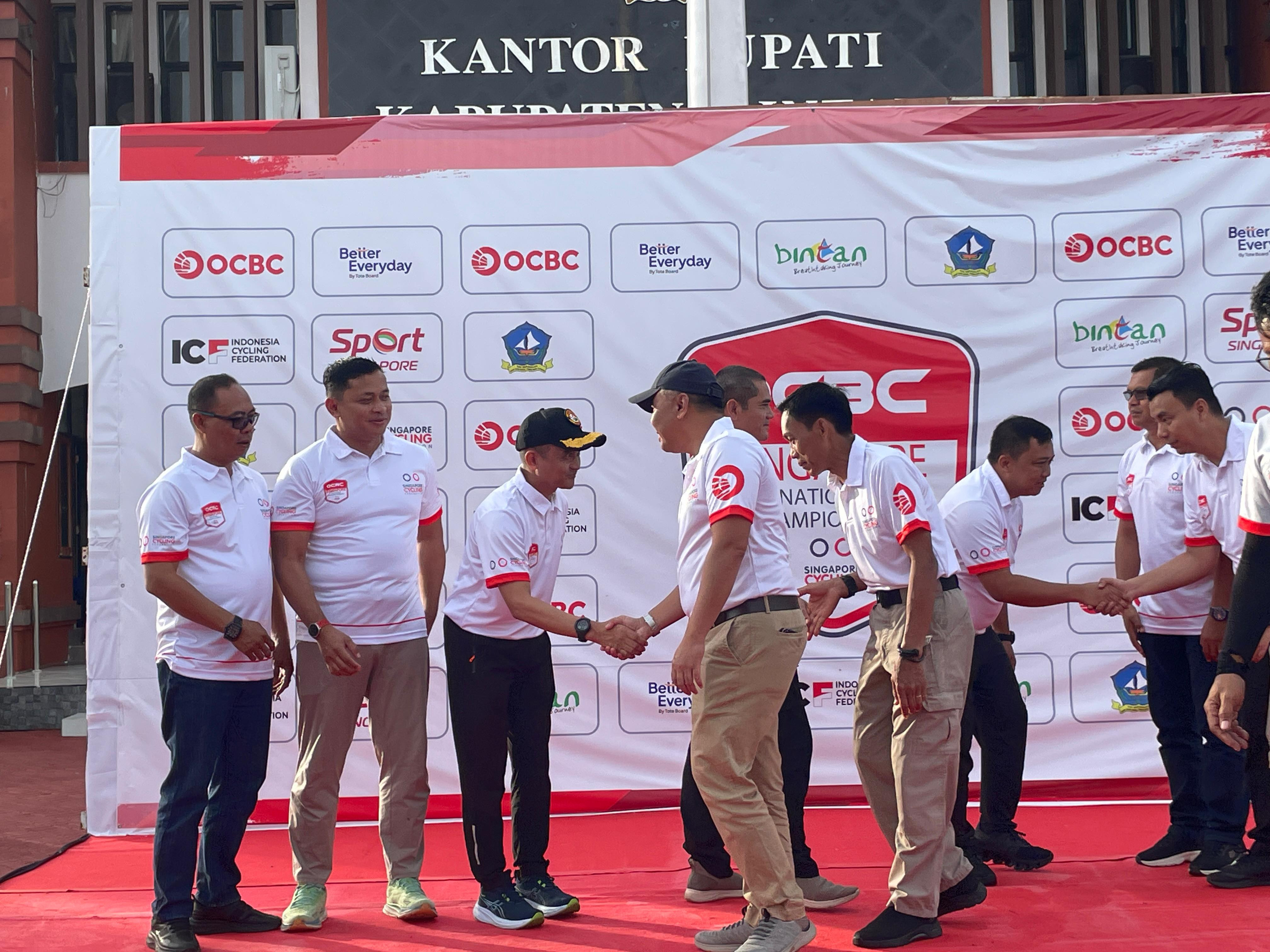 Danlanal Bintan Hadiri Pelepasan Atlet OCBC Singapore National Road Championship 2026