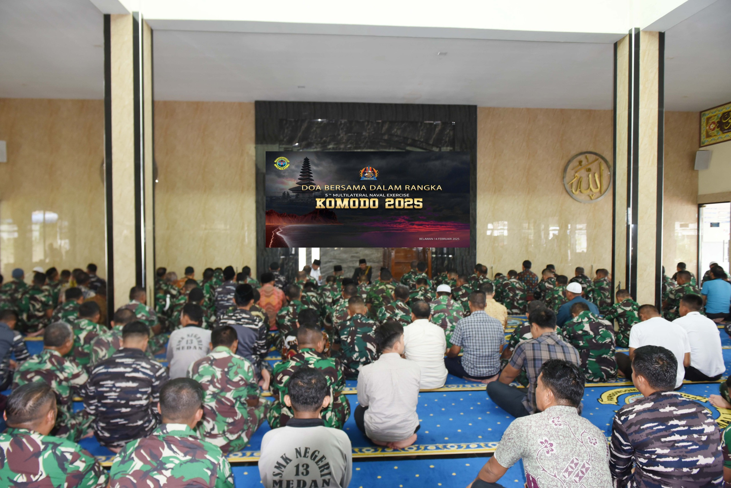 Sukseskan Penyelenggaraan Multilateral Naval Exercise Komodo (MNEK) 2025, Lantamal I Gelar Doa Bersama