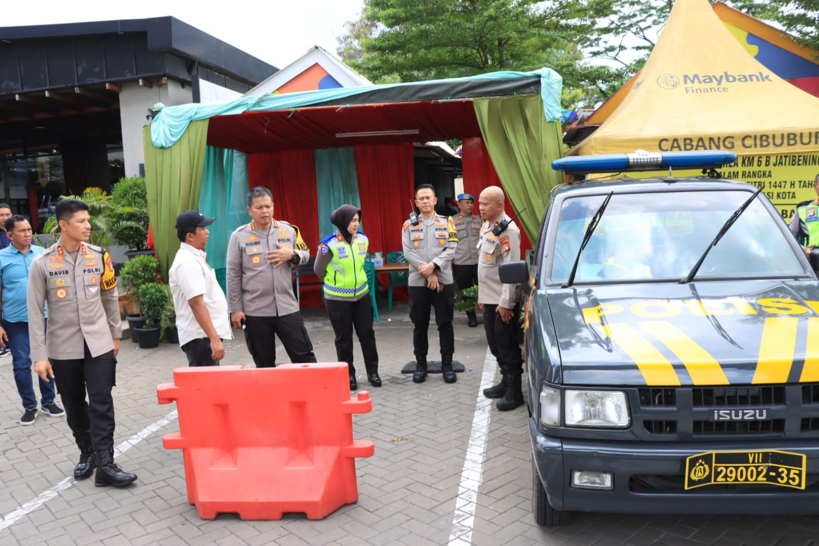 Persiapan One Way Nasional, Kapolres Metro Bekasi Kota Cek Titik Krusial Pos Pantau di Rest Area KM 6B