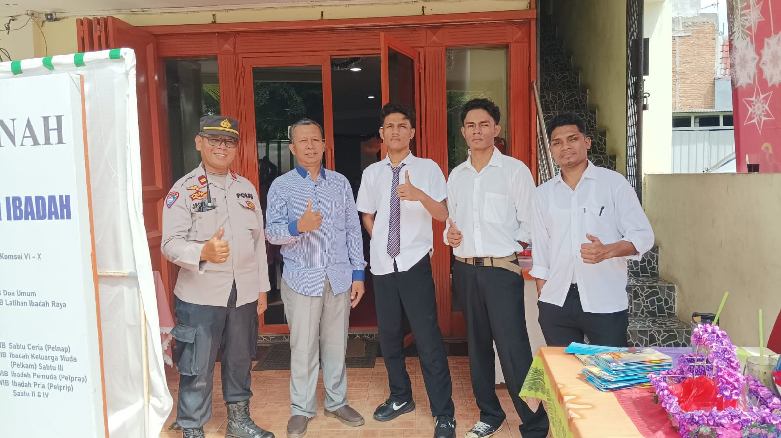 Polsek Bantar Gebang : Keamanan dan Kondusifitas Dijamin Selama Kebaktian Keagamaan di Mustikajaya