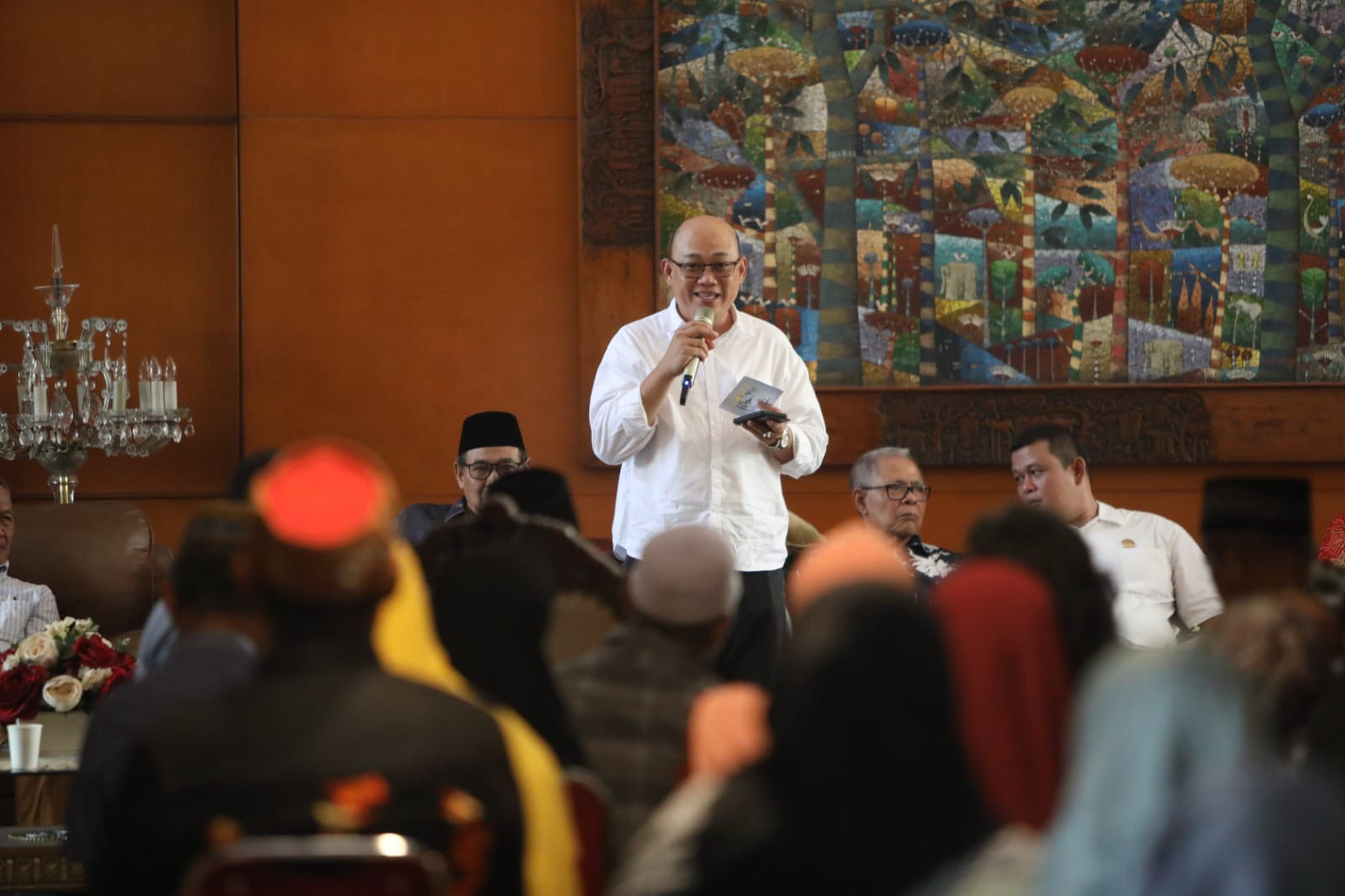Sekko Jakut Hadiri Pertemuan Bulanan Komunitas Lansia Kembang Mawar