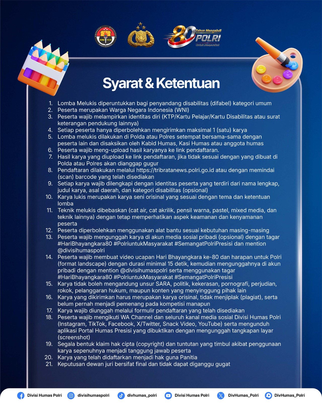 Divhumas Polri Gelar Lomba Kreatif Hari Bhayangkara ke-80, Ajak Masyarakat Suarakan Polri untuk Masyarakat