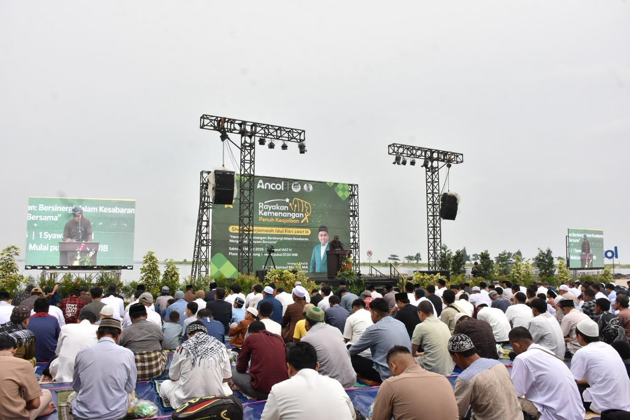 Idul Fitri di Ancol, Shalat Berjamaah  Dipinggir Laut Jadi Daya Tarik